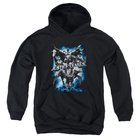 Jla - Justice Storm - Youth Hooded Sweatshirt - X-Large