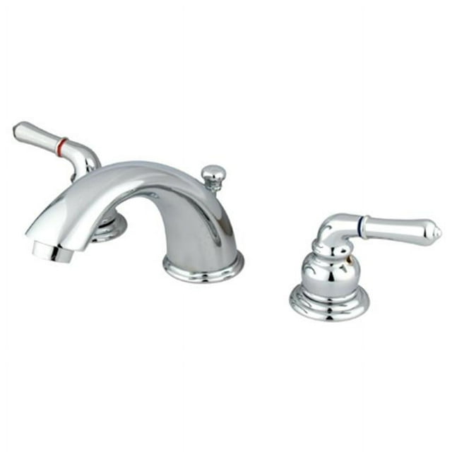 Kingston Brass GKB961 Water Saving Magellan Widespread Lavatory Faucet, Polished Chrome