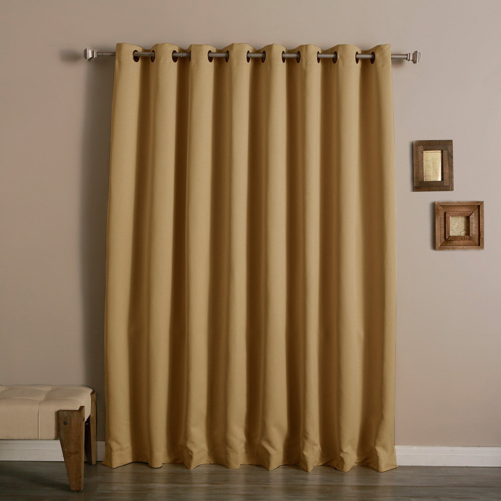 Best Home Fashion Wide Thermal Grommet Blackout Curtain
