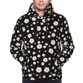 thumbnail image 4 of Hoodies for Men - Daisy print A Long Sleeve Comfrt Men'S Fashion Hoodies & Sweatshirts, Sweatshirts for Men Hoodies Pullover Clothing Clothes with Pouch, 4 of 7