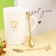 thumbnail image 2 of Tableware Gold Leaf Coffee Spoon Fork,4 Pack(2 Spoons 2 Forks) Little Demitasse Espresso Spoon And, 2 of 5