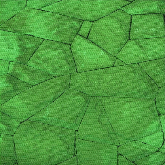 Ahgly Company Machine Washable Indoor Square Transitional Green Area Rugs, 4' Square