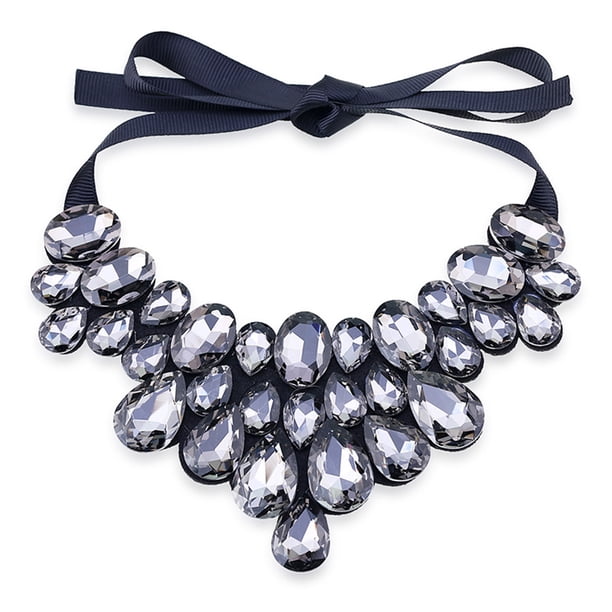 Collar de mujer Sonducket gargantillas elegantes con colgantes para fiesta gris AP014829-03