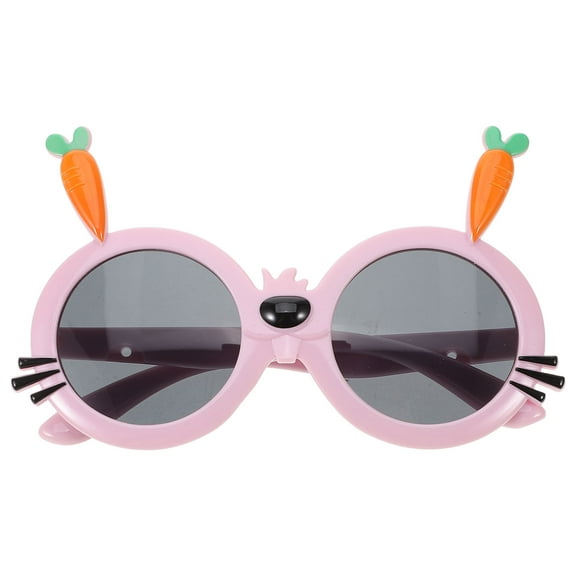 DRAFIDEEP 1 Pair Cartoon Style Carrot Bunny AC UV Protection Lightweight Sunglasses for Children
