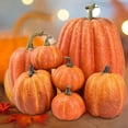 thumbnail image 3 of Calabazas artificiales para decoración de Halloween, simulación de Acción de Gracias, centro de mesa de otoño, accesorios de decoración de Halloween, 3 of 4