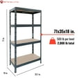 thumbnail image 5 of AR Shelving Garage Series Combinable Metal Shelf Units by  71 x 35 x 18 in., 5 of 5