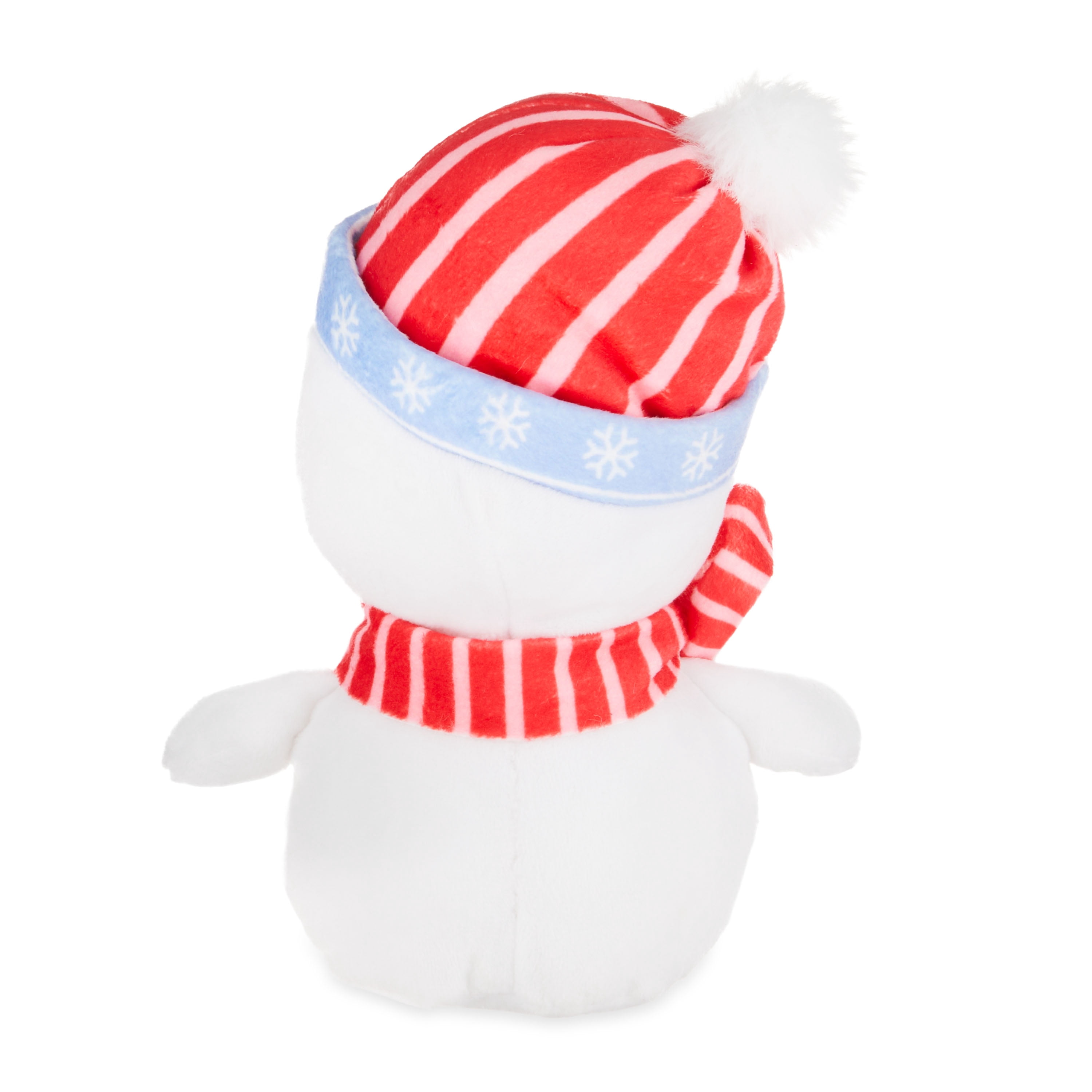 (3 pack) White Snowman Plush for All Ages, 10 in, by Holiday Time