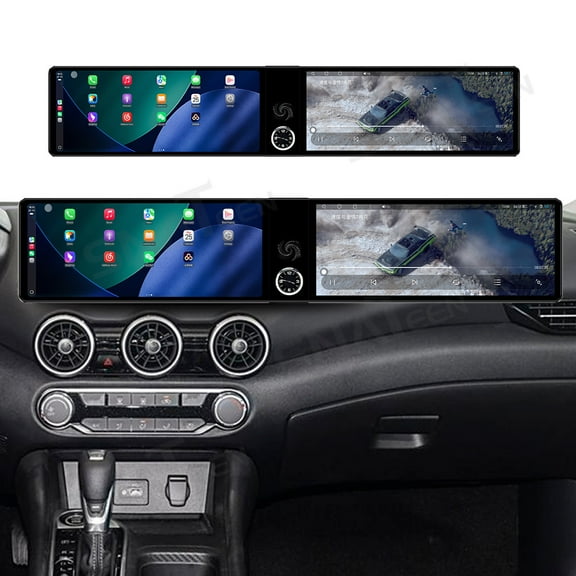 SNATEEN Dual 12.3 inch Carplay Screen/Radio/Multimedia Player for Nissan Sylphy 2020 2021 2022 Models Universal Car Navigation/GPS Upgrade Headunit Android Display 1080P Touch Screen Replace System