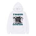 thumbnail image 4 of YUEHUA Kids Girls Cute Pink Hoodie If I'm Moody Give Me Foody Graphic Sweatshirt Cozy and Stylish Pullover for Toddler White, Size 12-13 Years, 4 of 4