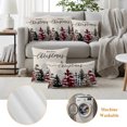 thumbnail image 6 of Rustic Christmas Tree Outdoor Pillow Covers 18"x18" Set of 2, Waterproof Throw Pillow Covers for Patio Furniture, Winter Xmas Tree Snowflake Decorative Cushion Pillowcases for Garden Porch Couch Sofa, 6 of 9
