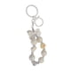 thumbnail image 2 of Llavero con cuentas, adorno colgante, colgante de llave de coche de dibujos animados, accesorio para bolso blanco, 2 of 9