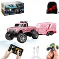 thumbnail image 1 of LOVEVER Mini Rc Monster Truck  1/64 Scale Monster Truck with Lights  2.4Ghz Remote Control Car Rechargeable Mini Monster Truck Rc  Alloy Rc Semi Truck for Kids Gifts  Speed Adjustable, 1 of 7