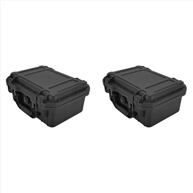 2X Caja de Herramientas Caja Protectora de Seguridad Organizador Hardware Almacenamiento Caja de Herramientas Equipo Resistente una Impactos Caja de Instrumentos