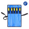thumbnail image 1 of El juego de limas de 5 piezas incluye 1 limas cuadradas/redondas/medias redondas/planas/triangulares, 1 of 8