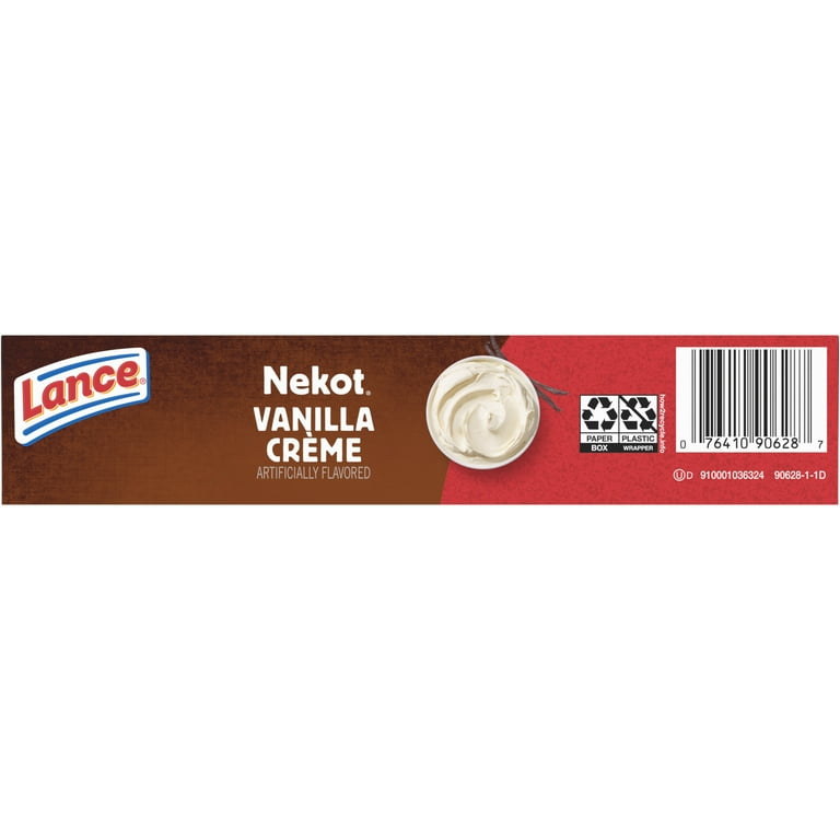 Lance Sandwich Cookies, Nekot Vanilla Creme, 10 Packets, 6