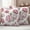 Pink, variant on Pink Floral Outdoor Waterproof Pillow Covers, Spring Summer Vintage Flower Leaf Decorative Rectangle Throw Pillowcase Sofa Cushion Sham for Patio/Couch/Chair, 20"x12" 2 Pack