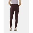 thumbnail image 4 of No Boundaries Faux Sueded Ankle Leggings, 27.5”Inseam, 1 or 2-Pack, Women's & Women's Plus Sizes XXS-4X, 4 of 4