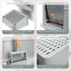 thumbnail image 5 of Arenero Acero Inoxidable, Stainless Steel Litter Box Claro Grande Gris Claro, 28 L Arenero para Gato, Arenero para Gato con Cuchara y Filtro, 5 of 6