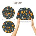 thumbnail image 5 of Yiaed Pumpkin Print Satin Bonnet Silk Bonnet Hair Bonnet for Sleeping Hair Bonnets, 5 of 6