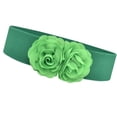 thumbnail image 2 of Cinturón de cintura elástica Cinturón anchado de mujeres elegantes para mujeres para vestir para la blusa Verde, 2 of 8