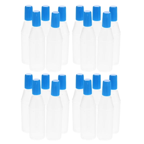 FOMIYES 150Pcs Small Transparent Liquid Dropper Bottles for Controlled Dispensing and Secure Storage