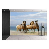 wall26 - Horses in Summer - Removable Wall Mural | Self-Adhesive Large Wallpaper - 100x144 inches