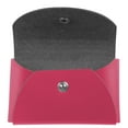 thumbnail image 2 of JAM Leather Snap Business Card Case, 1/Pack, Fuchsia Pink, Round Flap, 2 of 3