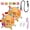 2 Pcs Dog, variant on Colorful Squeaky Hanging Dog Training Toy with 60 inch Elastic Ropes Soft, 6-Inch Soft Stuffed Ball with Cotton Material and Bell Built-in, Squeaky Hanging Dog Toy, Durable Pet Toy