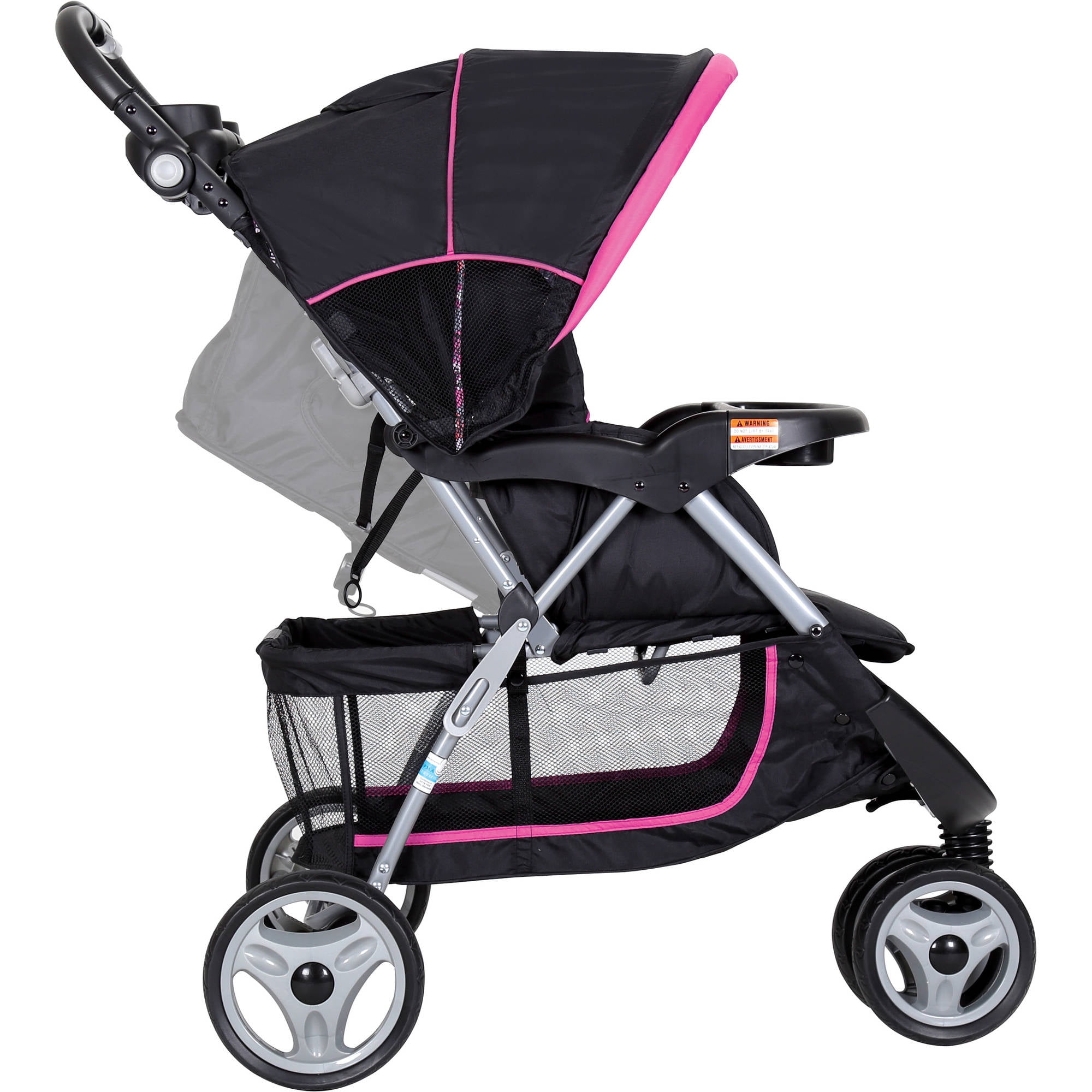 baby trend pink and black stroller