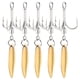 thumbnail image 4 of 5 anzuelos triples de repuesto para señuelos giratorios con peso, ideales para la pesca de trucha y lubina en agua dulce y salada., 4 of 8