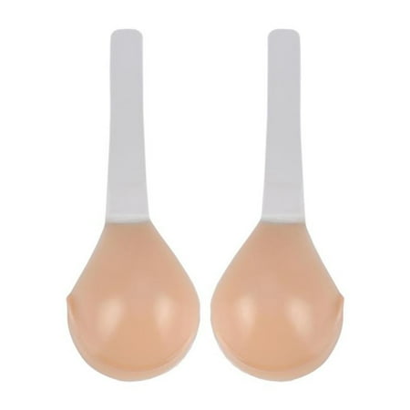 Sorrowso Women Reusable Silicone Invisible Bra Push Up Underwire Contour Adhesive Nipple Cover Sticky Bralette Breast Sticker