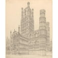 thumbnail image 2 of John Coney 12x14 Gold Ornate Wood Frame and Double Matted Museum Art Print Titled - Ely Cathedral, Cambridgeshire, S.W. View (1820), 2 of 4