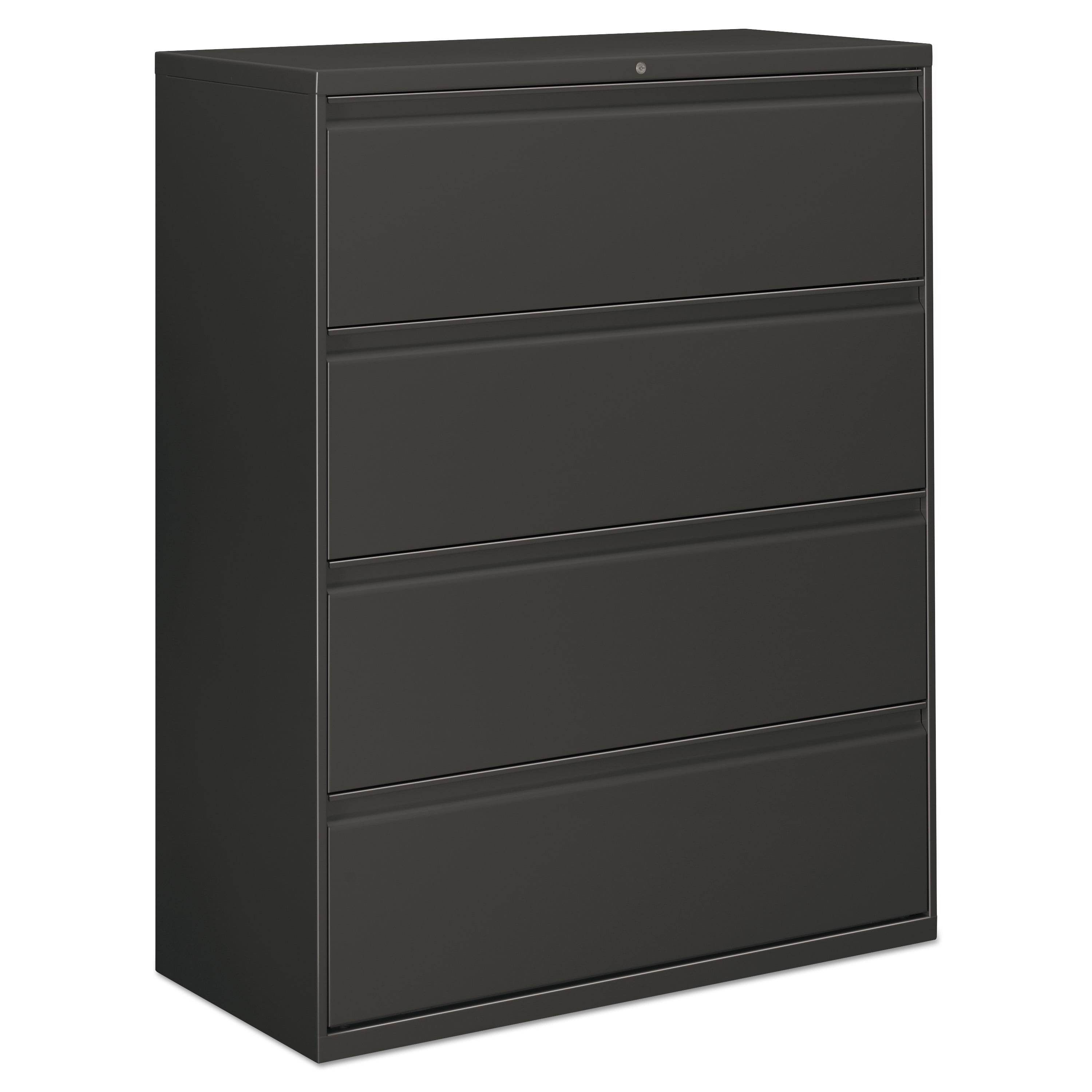 Alera Lateral File, 4 Drawer, 42w x 19.25d x 53.25h, Charcoal Walmart
