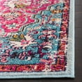 thumbnail image 5 of SAFAVIEH Madison Joandra Vintage Floral Area Rug, Fuchsia/Teal, 8' x 8' Square, 5 of 9