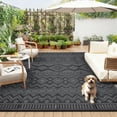 thumbnail image 3 of Outdoor Area Rug Waterproof Plastic Straw Rug, Plastic Straw RV Mat, Stain-Resistant Indoor Outdoor Carpet for Patio, Deck, Balcony, Picnic & Beach, 3 of 14
