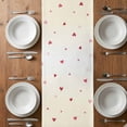 thumbnail image 6 of Valentine's Day Table Runner - 108 Inch Long, Kitchen Dining Table Runner Dresser Scarves, Red Love Branches Modern Minimalism Pink Farmhouse Decor for Coffee Tables Wedding Party Banquet, 6 of 8