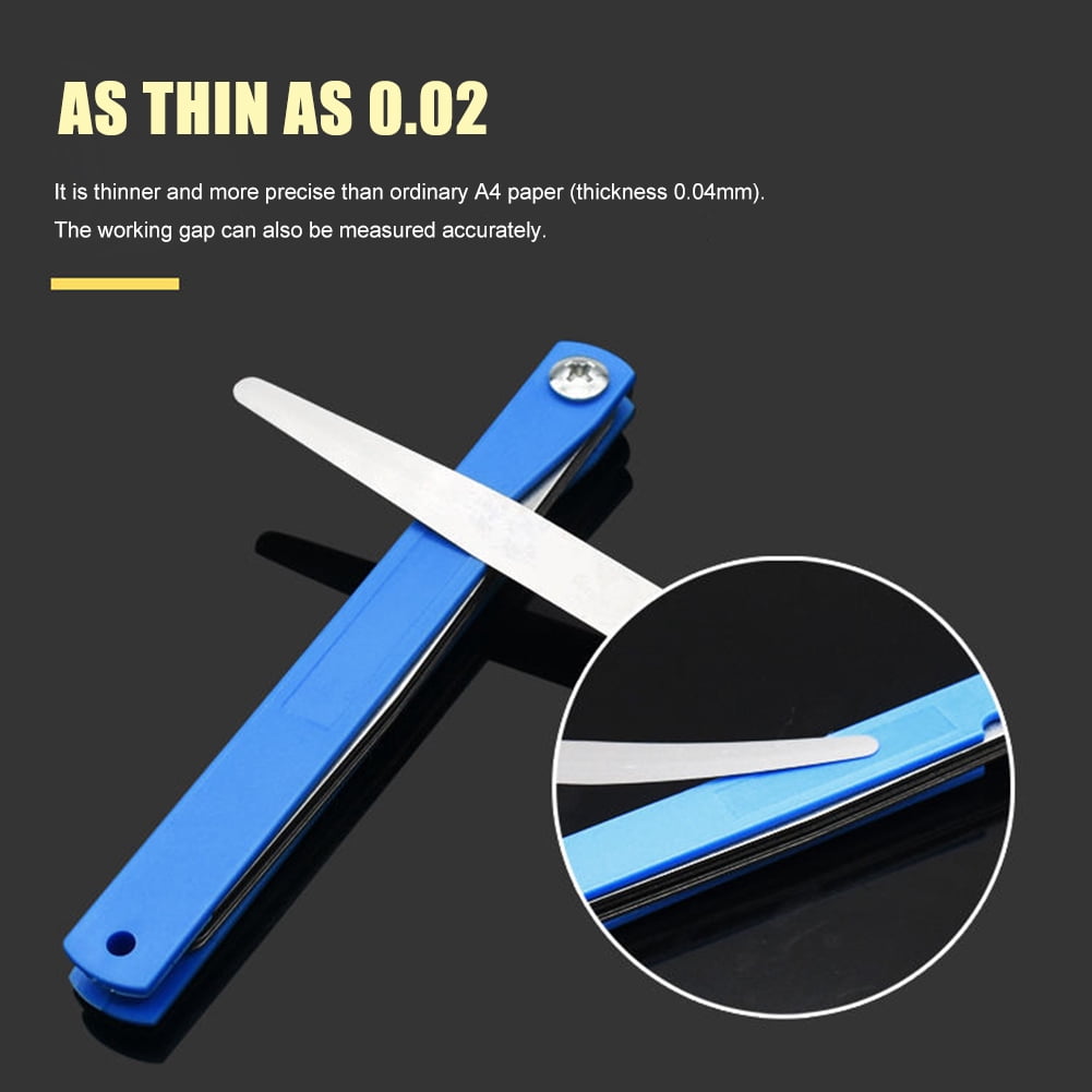 Woodworking Gadget Depth Measurement Gap Filler Measure Layout Tool 17 Blade Thickness Tappet Valve Feeler Gauge Set ,Easy to Use