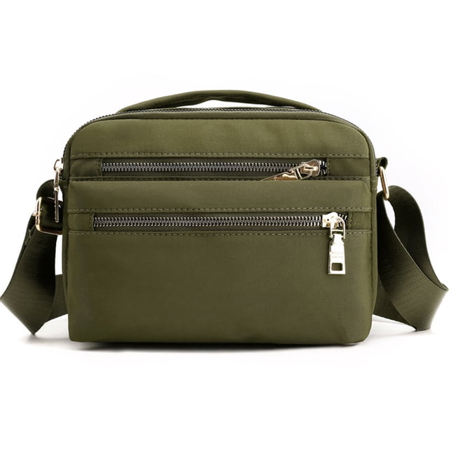 Bolso de hombro ligero e impermeable, bolso bandolera informal para mujer Verde