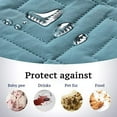 thumbnail image 4 of Water Repellent Oversized Recliner Slipcover/Recliner Cover Oversized Chair Covers, 2 Strap/Hook Seat Width Up to 30 Washable Furniture Protector (Oversized Recliner: Stone Blue/Beige), 4 of 7