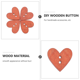 thumbnail image 4 of GOOHOCHY 100 botones de madera para ropa, botones creativos con forma de corazón., 4 of 8