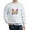 Ash Gray, variant on CafePress - Colorful Corgi Puppy Sweatshirt - Crew Neck Sweatshirt