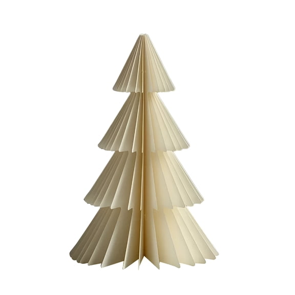 CCOCC 4Pcs Folding Christmas Honeycomb Paper Tree,3D Xmas Table Centerpiece Decorations with Magnetic Design for New Year Party,Home,Office Festive Decor Paper Christmas Tree