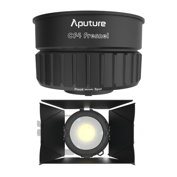 Lente Fresnel Aputure CF4 para Storm 80c con puertas de granero, color negro