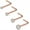 4PCS - Rose Gold, variant on Briana Williams 18G Clear Diamond CZ Nose L Shaped Studs Rings Piercing Jewelry for Women