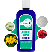 (2 pack) Epsom-It Soothing Nerve Lotion Epsom Salt Magnesium Lotion with Capsaicin & Arnica 8.0 oz