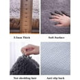 thumbnail image 3 of Gray Thick Shaggy Bath Rug Mats Bathroom Rugs for Bathroom Non Slip Absorbent Plush Washable Carpet Living Room Bedroom Mat Floor, 3 of 6