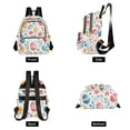 thumbnail image 4 of FORMRS Mini Backpack Purse for Women Travel Daypack Casual Shoulder Bag, Cute Easter Eggs, 4 of 7
