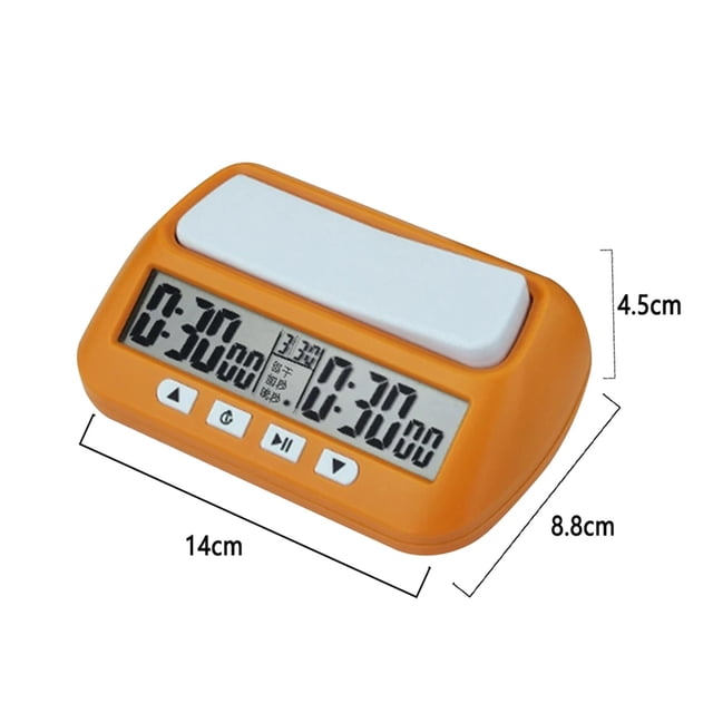Competition Count Up Down Timer Professional Digital Chess Clock Plastic Battery Powered Lightweight Stopwatch For Board Game