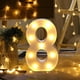 thumbnail image 4 of Wosthever Ceremonia Aniversario Número en forma de luz Dormitorio con pilas Lámpara numérica Hogar Oficina Fiesta Banquete Decoración Kits de decoración para fiestas Número 1314, 4 of 6