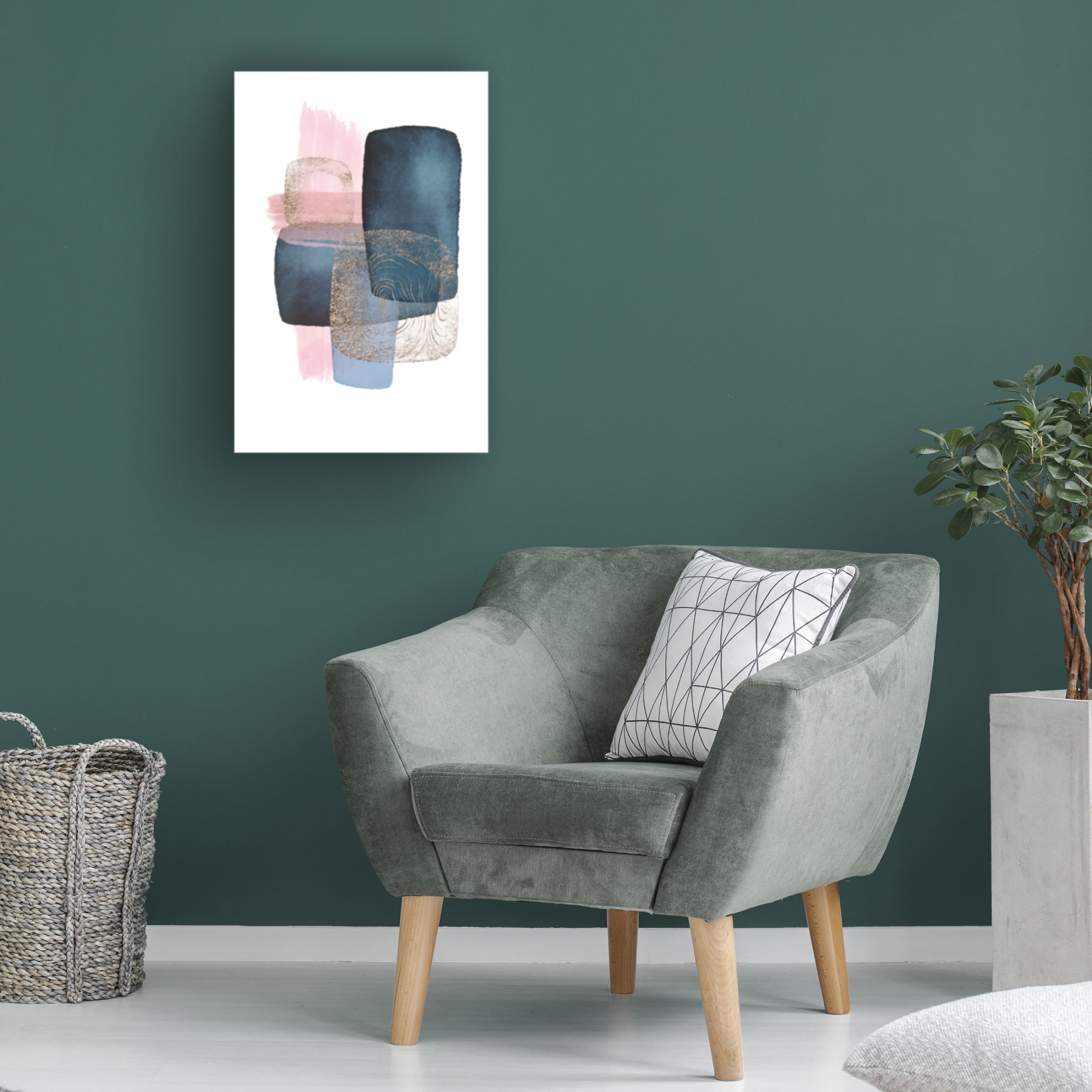 Trademark Fine Art Sally Ann Moss Monday blues 1 Canvas Wall Art